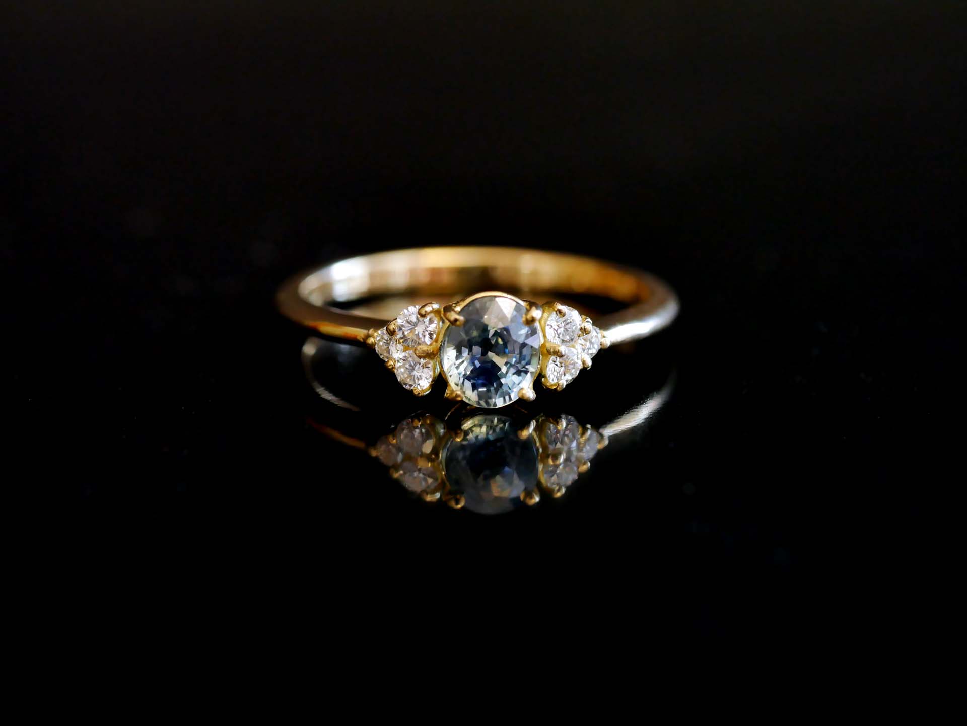 Verlobungsring Saphir Brillis